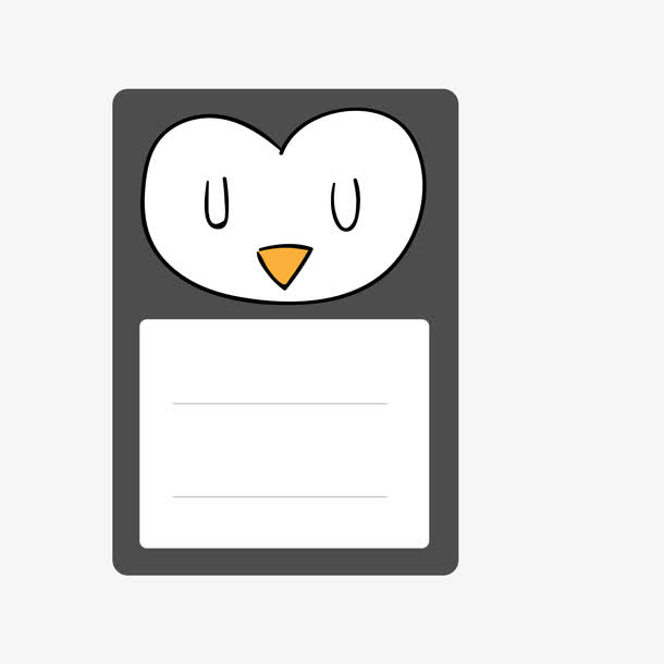 卡通可爱的动物便签设计素材免费下载_觅元素