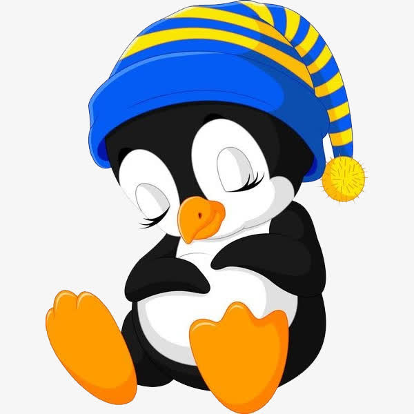 手绘卡通装饰可爱小动物可爱企鹅
