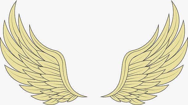 起飞的矢量天使翅膀