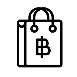 袋比特币携带货币钱付款购物货币