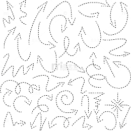 手绘黑色虚线箭头合集