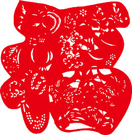 传统福字贴画