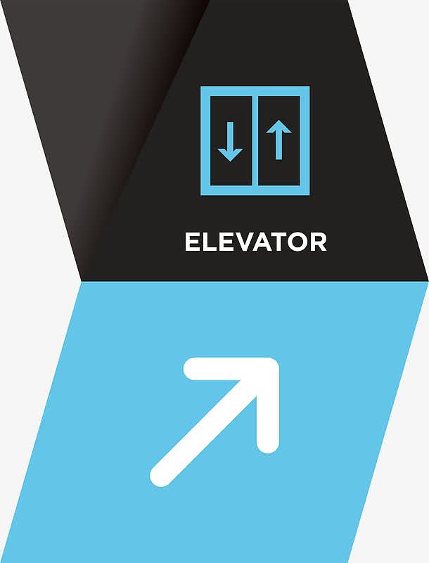 导视指示系统右边电梯