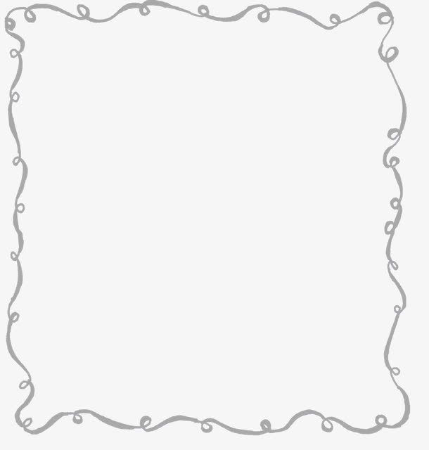 创意卡通花纹边框效果