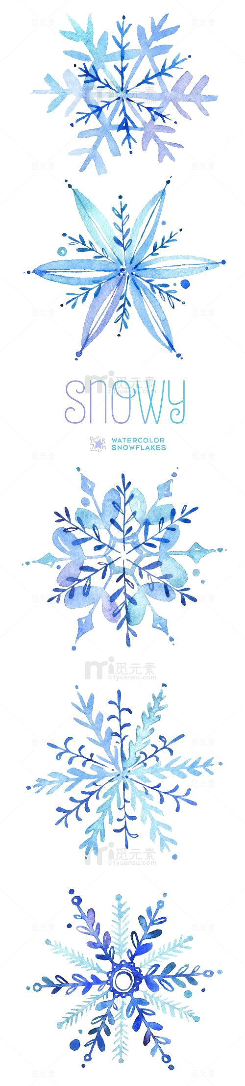 雪花印花