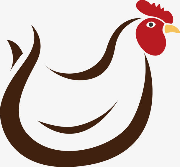 鸡矢量图片