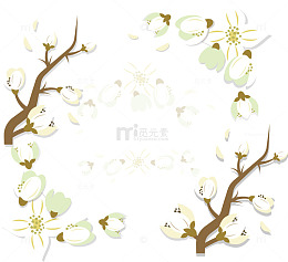白色樱花花瓣