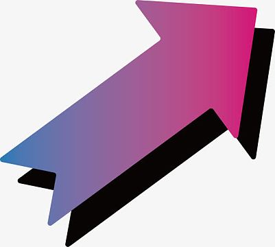 多彩渐变创意立体方向箭头矢量素