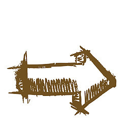 创意线条涂鸦箭头