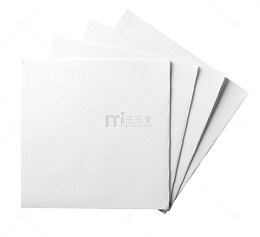 方形纸巾微距特写