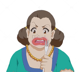 香肠嘴大婶卡通漫画人物