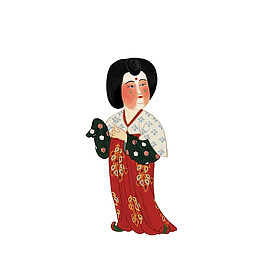 卡通唐朝美人素材