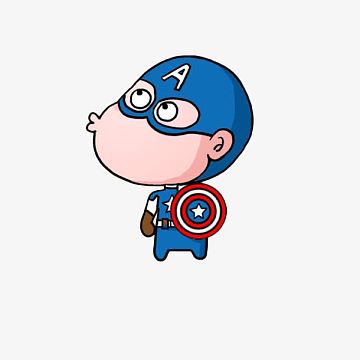 卡通撅嘴美国队长