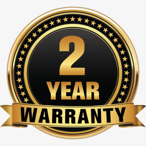 金色星星金属圆形徽章2年质保标