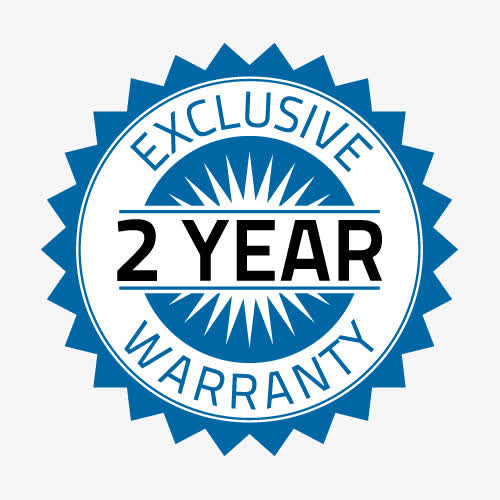 蓝色圆形齿轮2年质保标志png