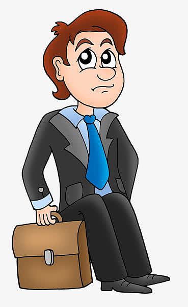 卡通人物思考表情png