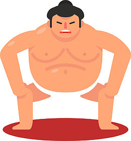 相扑人物素材