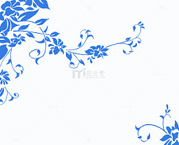 蓝色抽象风格设计花纹对角花