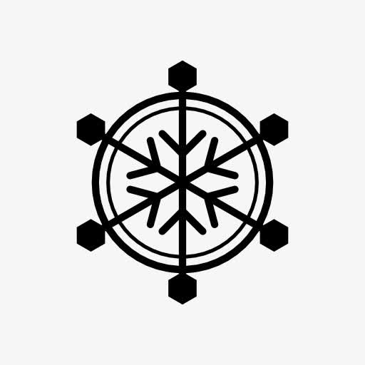 六角雪花符号图标