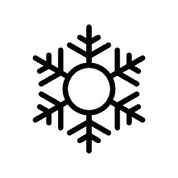 六角雪花符号图标