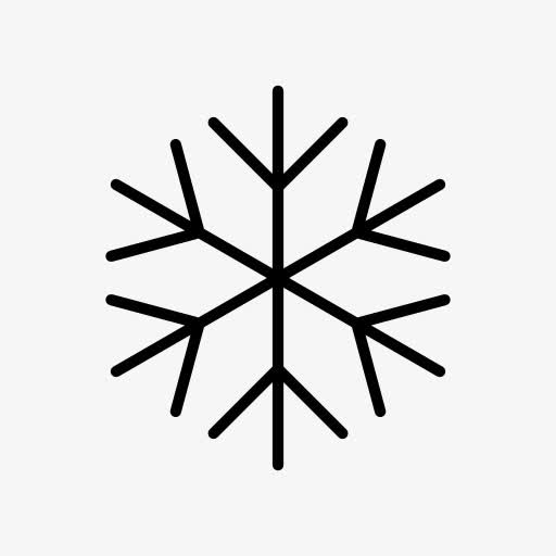 六角雪花符号图标
