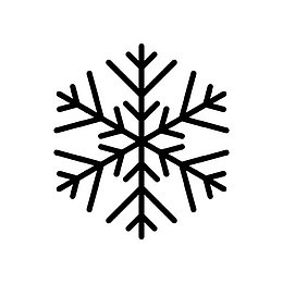 六角雪花符号图标