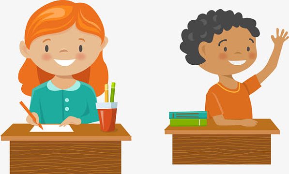 矢量卡通可爱培训教育上课素材