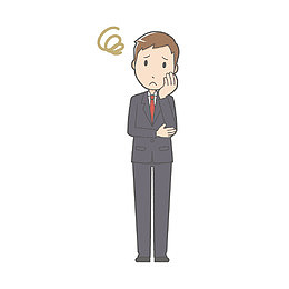思考的男人手绘图