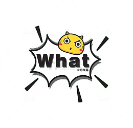 WHAT惊叹式英语字体