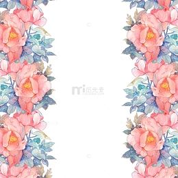 植物花卉海报边框设计