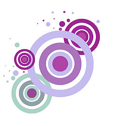 圆圈套圆圈矢量