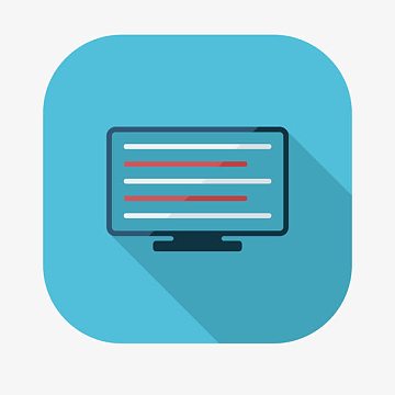 矢量卡通创意办公电脑图标