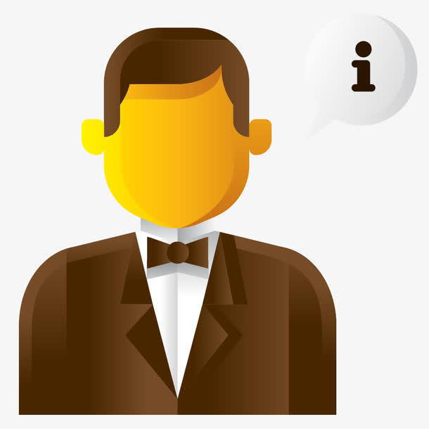 卡通商务人士头像免抠素材免费下载_觅元素51yuansu.com