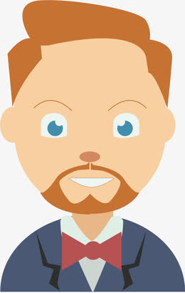 矢量图商务男士头像