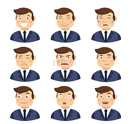 商务笑脸男士免抠图