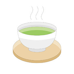 灰色茶碗