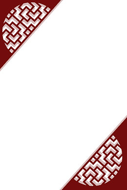 咖啡色中国风古典门楣