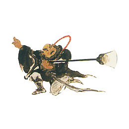 手绘水墨鲁智深插画