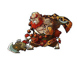 卡通游戏人物花和尚鲁智深