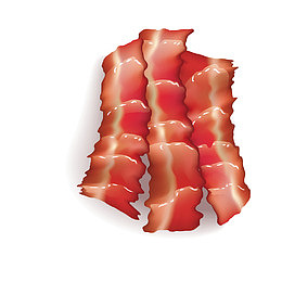 卡通羊肉切片手绘图