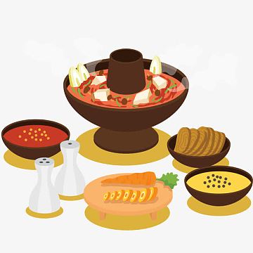 卡通老北京火锅设计