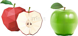 手绘苹果