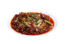 麻辣泡椒牛蛙美食