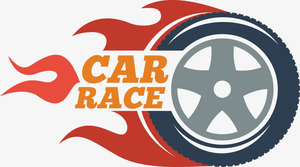 矢量火焰轮胎素材图