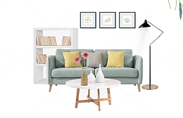 免抠简约浅色家具焕新装饰