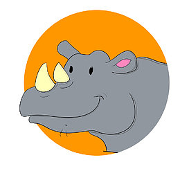 可爱野生动物头像矢量