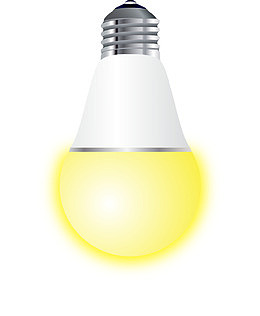 发光矢量卡通LED球泡
