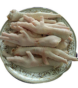一盘白色png鸡爪