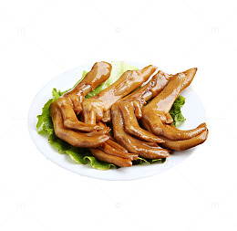 产品实物生菜鸭爪联卤制品