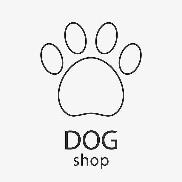 黑色宠物狗logo